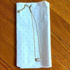 Kendra Scott Color Bar Necklace - Rose Quartz